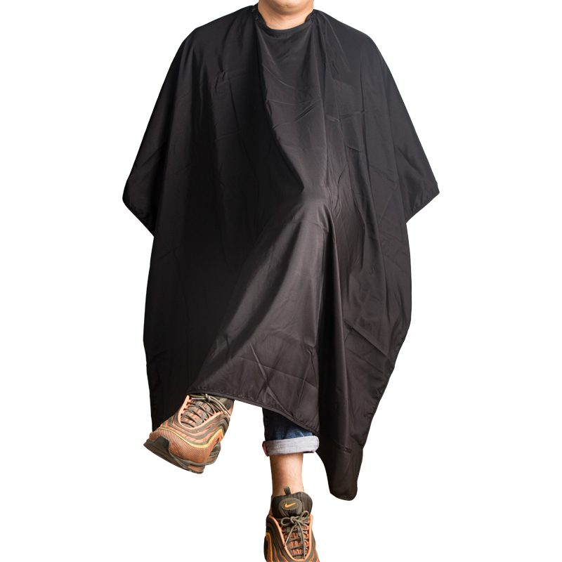 thumbnail image 2 of HairArt Black Barber Hair Cutting Cape – 48x54 Inches, Salon & Spa Shampoo Cape 2 of 5