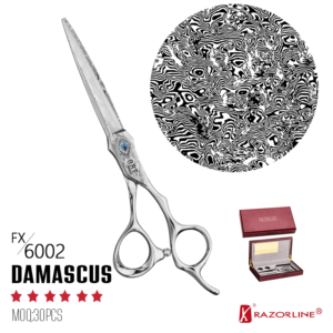 Damascus steel hair scissors