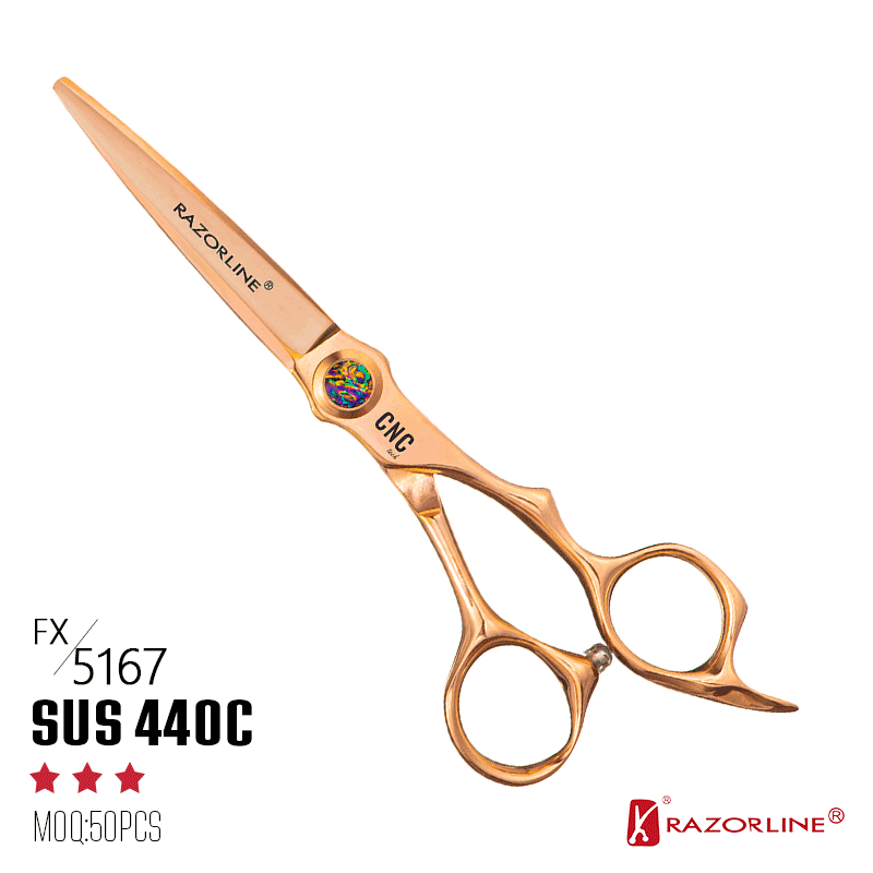 FX5167 chinese 440c hair scissors