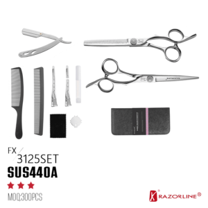 FX3125SET Professional Barber Kit | 11-Piece Hairdressing Scissors & Shears Set for Barbers & Students hair care and tools set hair tools combo package professional styling kit bulk barber tools hair styling kit barber kit salon starter kit professional hair cutting kit beauty salon tool kit scissors comb brush set barber tool set with case complete hair cutting set hairstylist tool kit professional hair cutting kit for beginners wholesale barber kits salon supply kit professional styling kit for salon barbering equipment bundle hair scissors hair shears barber scissors barber shears hairdressing scissors hairdressing shears